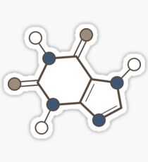 caffeine molecular structure Sticker