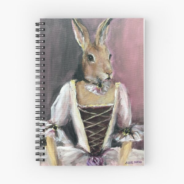 Item preview, Pink Bunny portrait painting designed and sold by Julie Mayo.