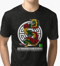 DJ Professor Stone - July 2012 Merch ver 777 white circle white text Tri-blend T-Shirt