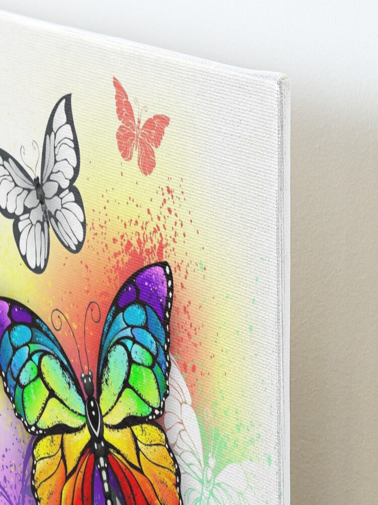 Rainbow monarch butterfly ( Butterflies ) Rainbow butterfly Art Print for  Sale by Blackmoon9
