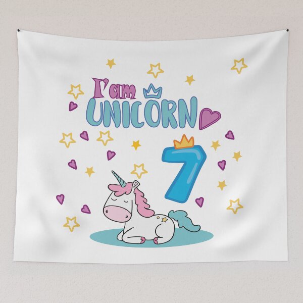Item preview, I am 7 years old unicorn designed and sold by olafekry.