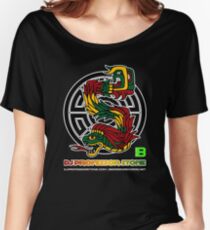 DJ Professor Stone - July 2012 Merch ver 777 black circle rasta text Women's Relaxed Fit T-Shirt