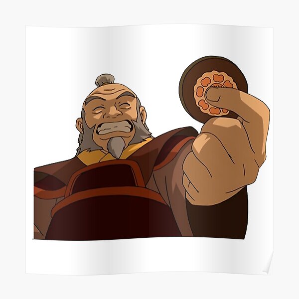 Uncle Iroh Smiling Poster