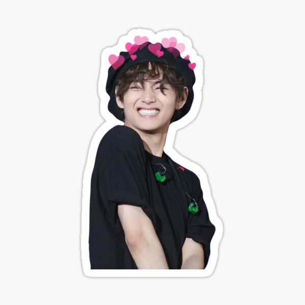 Taehyung Smile Stickers Redbubble