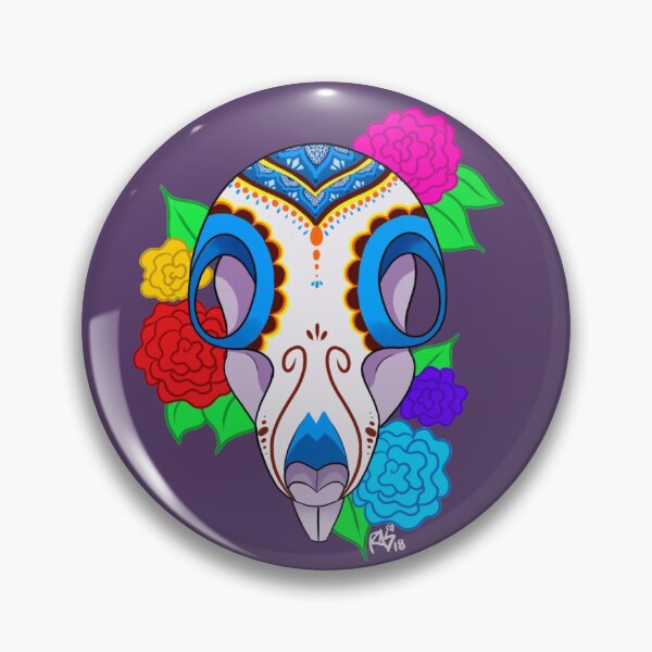 Item preview, Squirrel Skull-Day of the Dead designed and sold by MoonRoe.