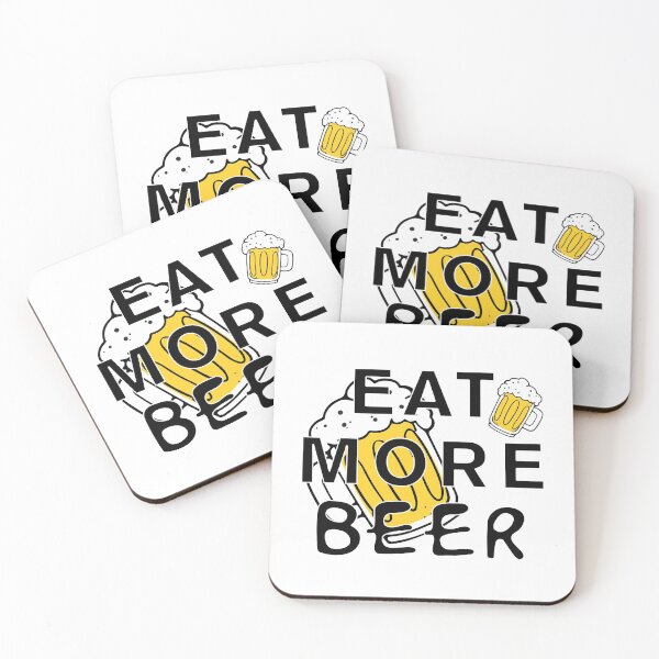 Item preview, Eat More Beer designed and sold by BohemianAtlas.