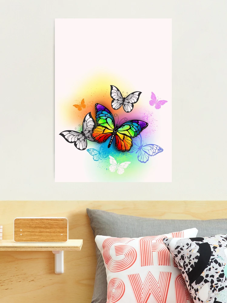 100 Pcs Butterfly Wall Stickers, 3D Butterflies Decor Dragonfly Butterfly Deca