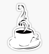 coffee curls Sticker
