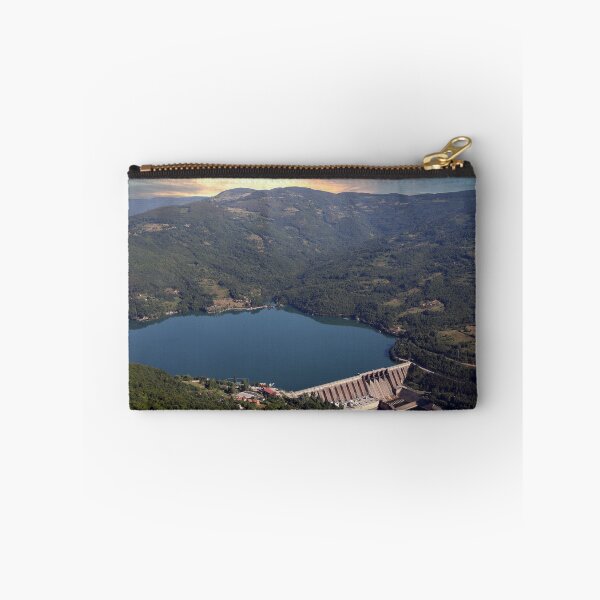 Item preview, hydroelectric power plant on river sunset landscape designed and sold by goceris.