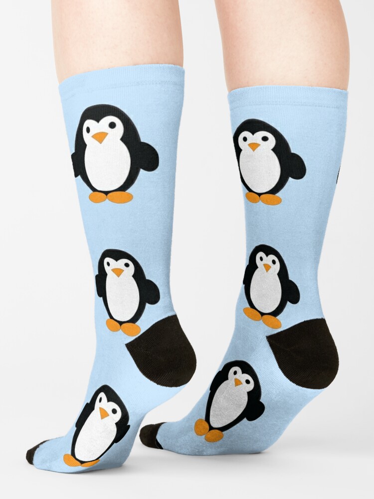 Calcetines for Sale con la obra «Pingüino de dibujos animados lindo» de  Eggtooth