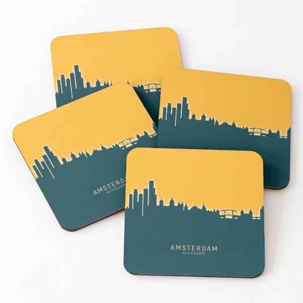 Item preview, Amsterdam The Netherlands Skyline designed and sold by ArtPrints.