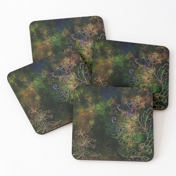 Item preview, Dark Distressed Gothic Victorian Royal Damask Floral Grunge Design designed and sold by digitalvintage.