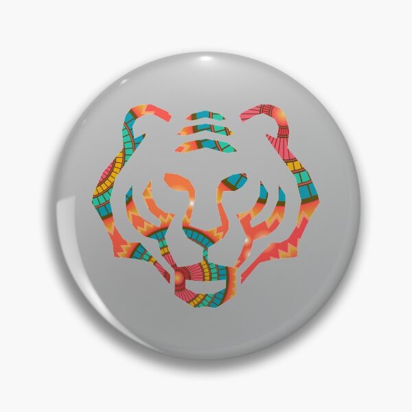 Item preview, Tigre geométrico colorido designed and sold by WildGeometric.