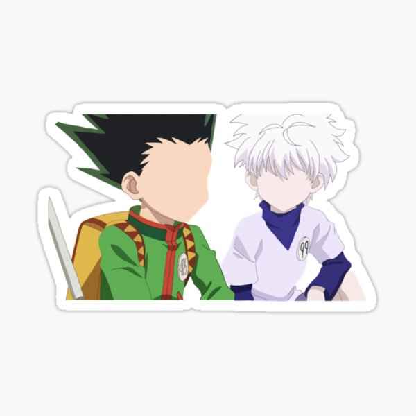 Gon And Killua Stickers Redbubble - gon hxh roblox