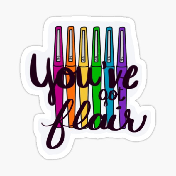 Flair Pens Sticker for Sale by oceandancegirl