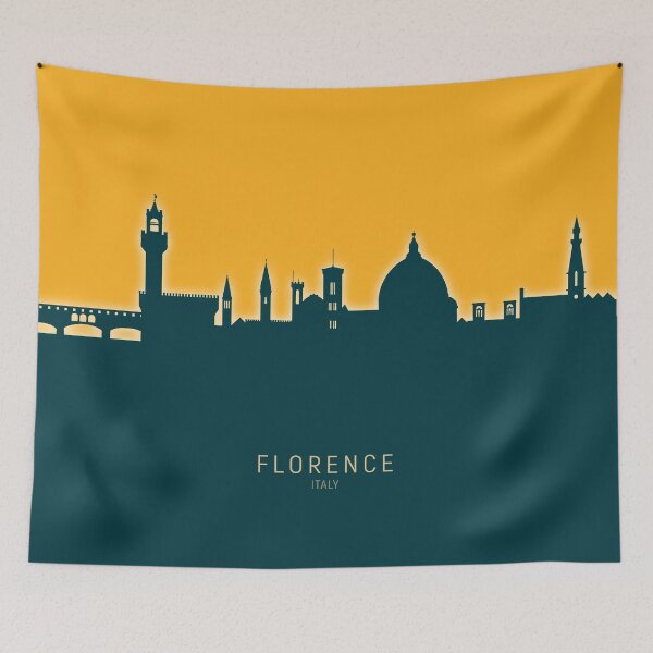 Aperçu de l'œuvre Florence Italy Skyline créée et vendue par ArtPrints.