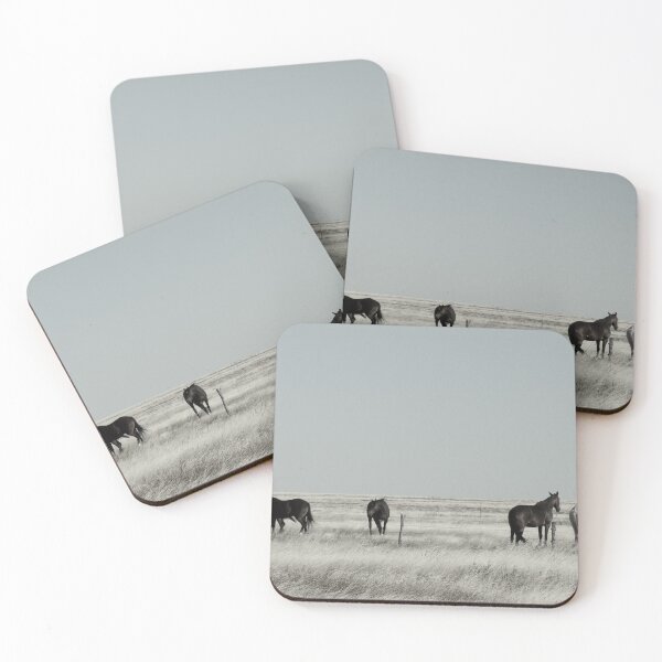 Item preview, Camooweal Horses ,Northern Territory Australia. Mono Print  designed and sold by ginnymac.
