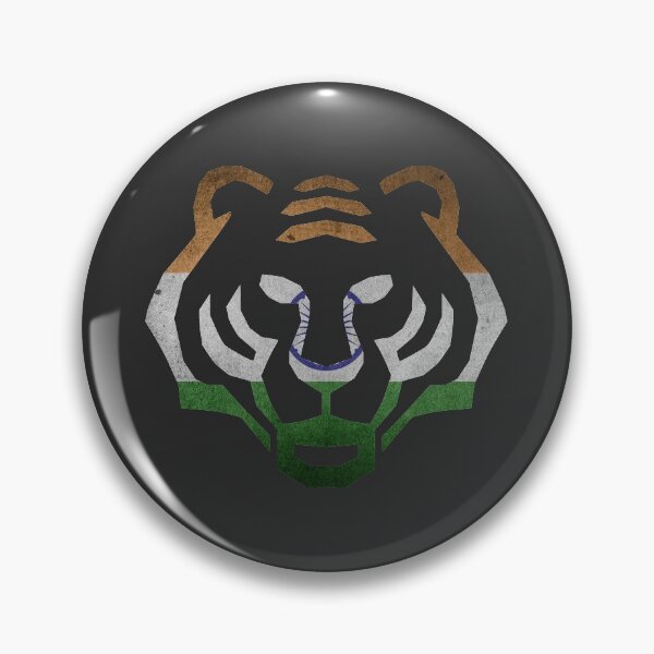 Artikelvorschau, Indian Flag Tiger entworfen und verkauft von WildGeometric.