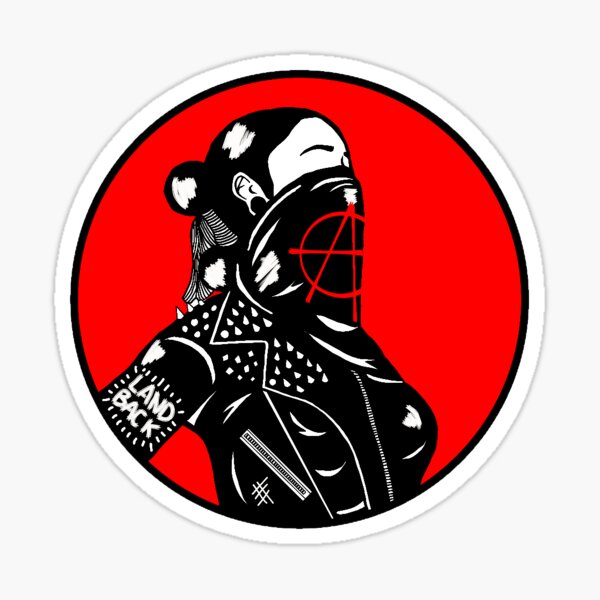 Vista previa del artículo con la obra «Anarquista indígena», diseñado y vendido por Skidskunx.