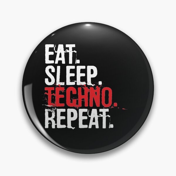 Item preview, Eat Sleep Techno Repeat Music Lover Gift Funny Quote  designed and sold by alenaz.