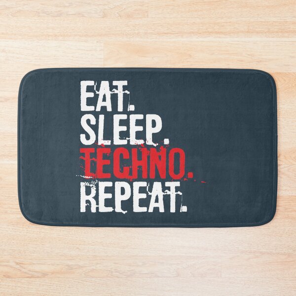 Item preview, Eat Sleep Techno Repeat Music Lover Gift Funny Quote  designed and sold by alenaz.