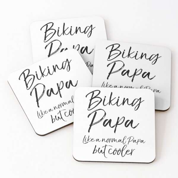 Artikelvorschau, Cute Biking Papa Like a Normal Papa but Cooler Father's Day Gift entworfen und verkauft von TNDesignStudio.