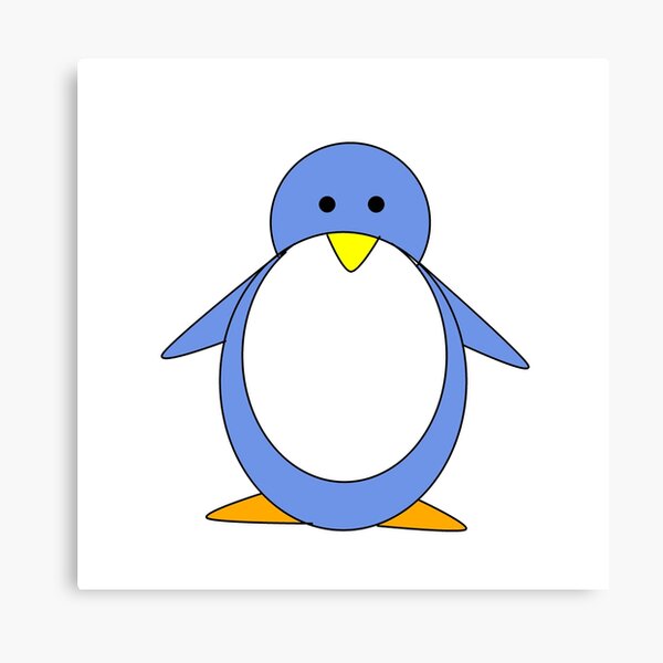 Cartoon Penguin Wall Art Redbubble - surfer tux linux penguin roblox