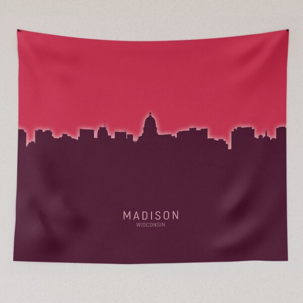 Artikelvorschau, Madison Wisconsin Skyline entworfen und verkauft von ArtPrints.
