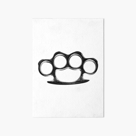 Brass knuckles Art Board Print for Sale by Ilikescolouring