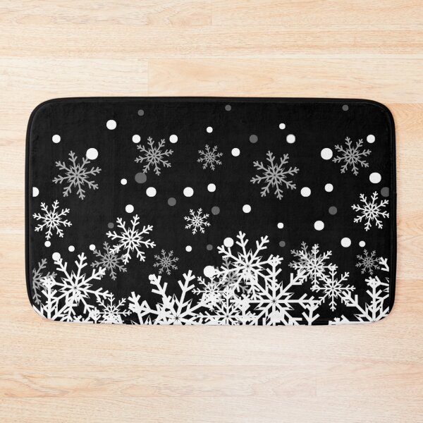 Item preview, Snow Black Background designed and sold by Sharon Schwalbe.