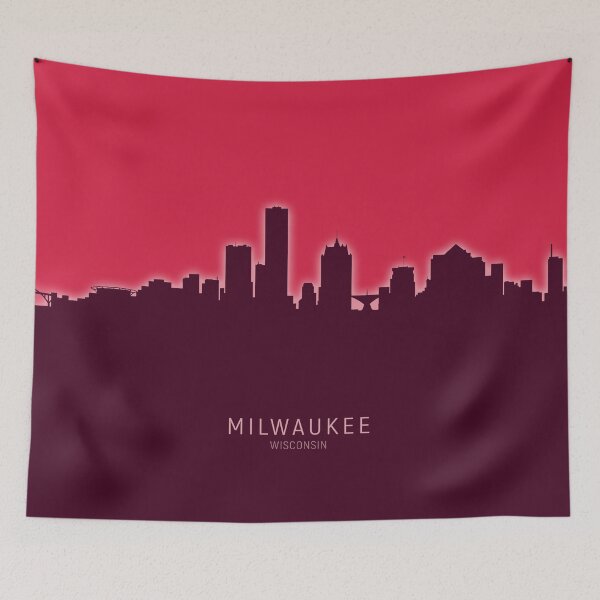 Item preview, Milwaukee Wisconsin Skyline designed and sold by ArtPrints.
