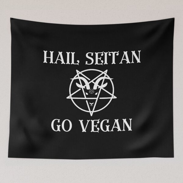 Item preview, Hail Seitan Go Vegan designed and sold by razvigod.