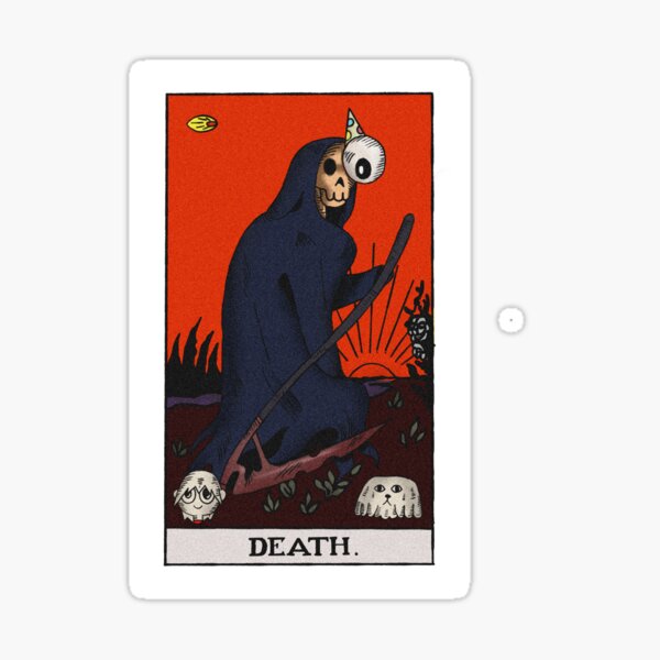 THE MIDNIGHT GOSPEL TAROT CARD T-SHIRT Sticker