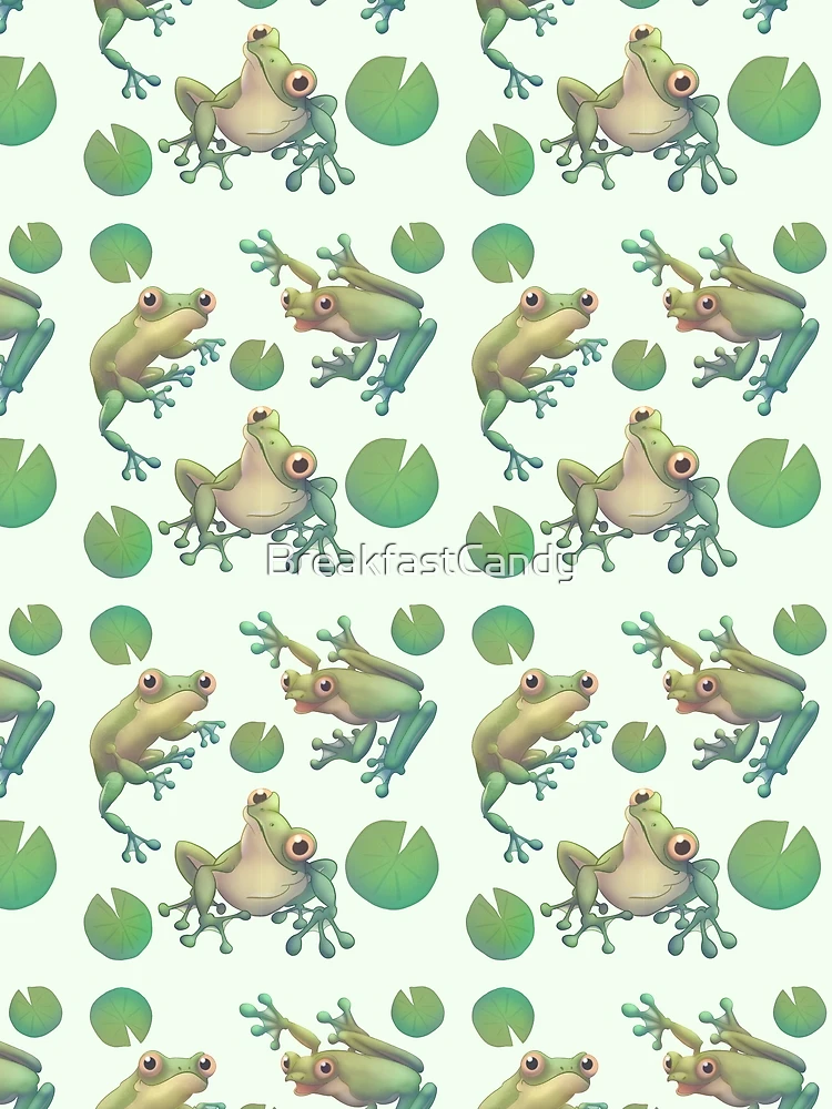 Thumbnail 3 of 3, Scarf, Tree Frog Pattern designed and sold by Breakfast Candy.