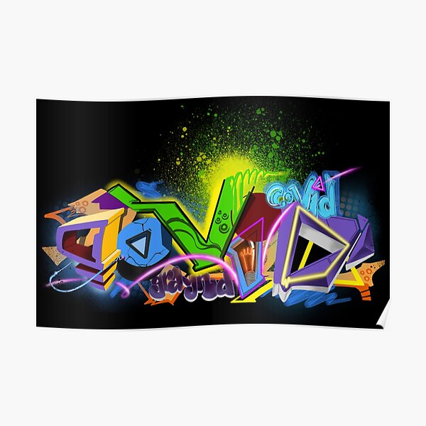 3d Graffiti Posters Redbubble