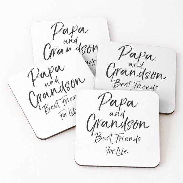 Aperçu de l'œuvre Cute Papa and Grandson Best Friends for Life Father's Day Gift créée et vendue par TNDesignStudio.