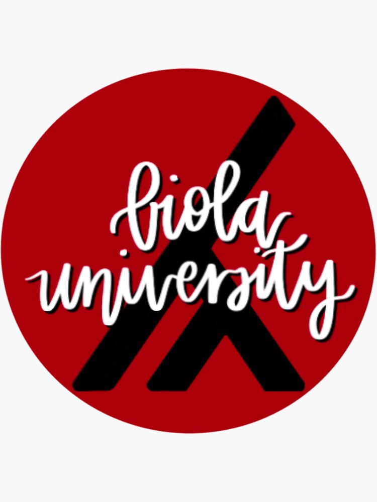 "Biola University " Sticker for Sale by SydneeClaire Redbubble