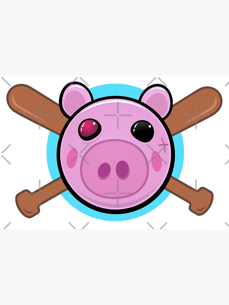 Piggy Pig Game Character Postcard By Theresthisthing Redbubble - cool kids art piggy roblox