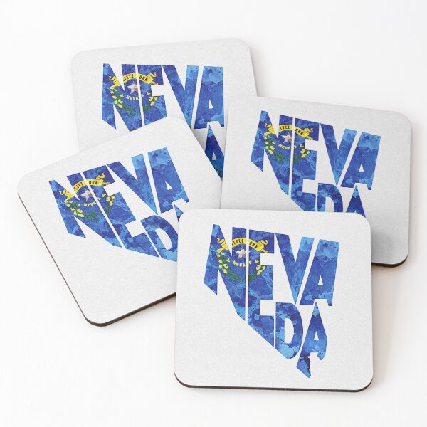 Item preview, Nevada Typographic Map Flag designed and sold by A Deniz Akerman.