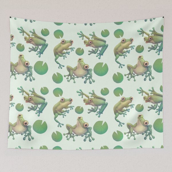 Item preview, Tree Frog Pattern designed and sold by Breakfast Candy.