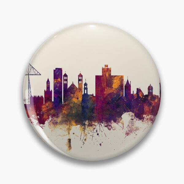 Item preview, Middlesbrough England Skyline designed and sold by ArtPrints.