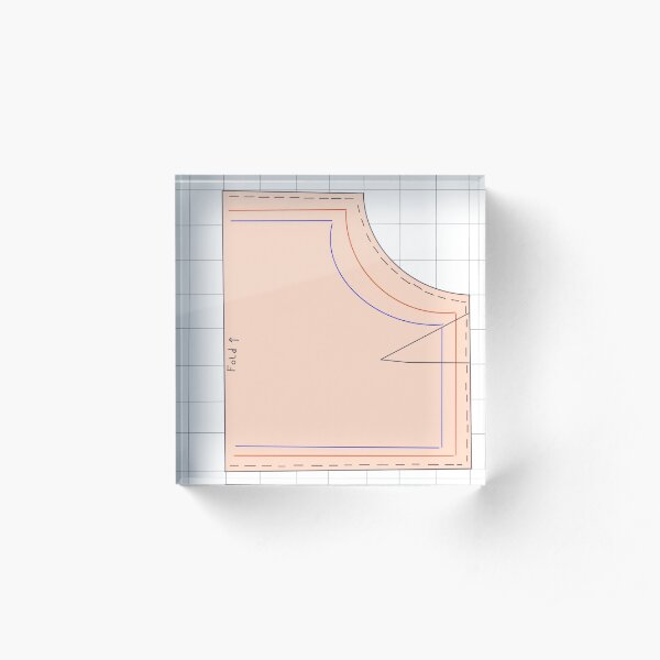 Sewing pattern print for seamstresses Acrylic Block