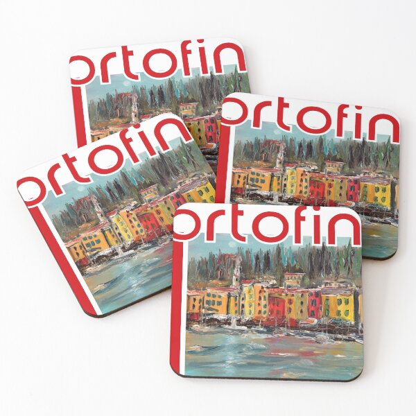 Item preview, I love Portofino, Italy Liguria Art motif: Portofino harbor designed and sold by Ch-Seebauer.