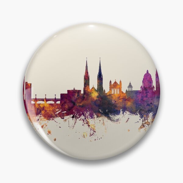 Item preview, Belfast Northern Ireland Skyline designed and sold by ArtPrints.