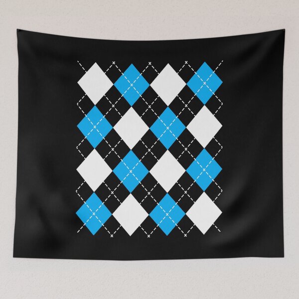 Item preview, Rockabilly Blue Argyle 1950s Sock Hop Dance Party Retro Classic Rock n Roll designed and sold by MemphisCenter.