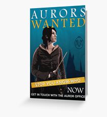 Aurors Wanted Greeting Card