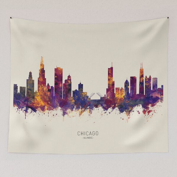 Item preview, Chicago Illinois Skyline designed and sold by ArtPrints.