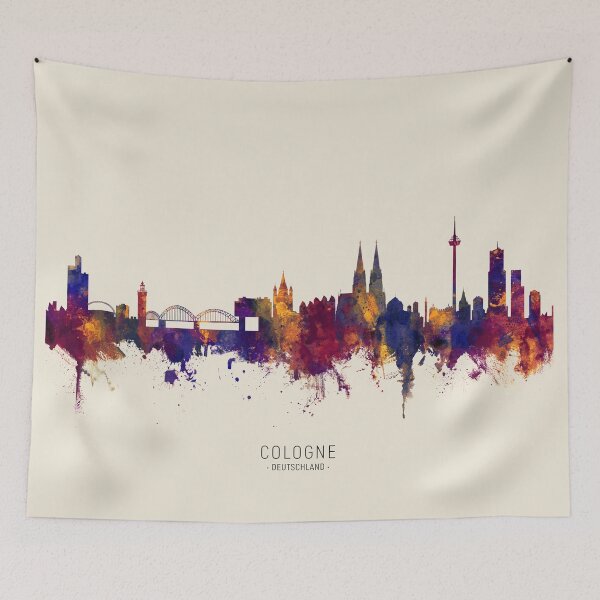 Item preview, Cologne Germany Skyline designed and sold by ArtPrints.