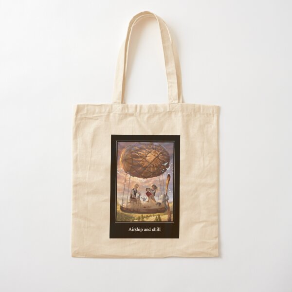 Airship and chill Cotton Tote Bag