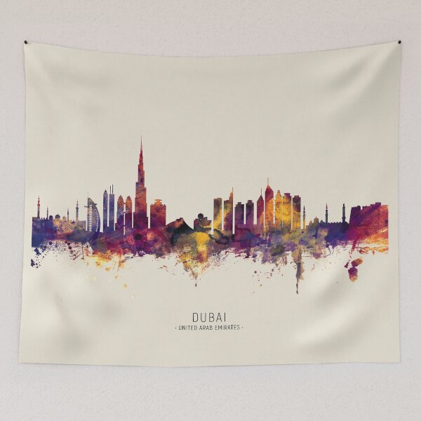 Artikelvorschau, Dubai Skyline entworfen und verkauft von ArtPrints.